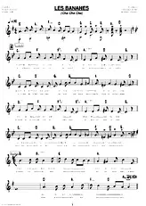télécharger la partition d'accordéon LES BANANES au format PDF