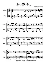 télécharger la partition d'accordéon HABANERA UIT CARMEN au format PDF
