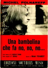 télécharger la partition d'accordéon Una bambina che fa no, no, no au format PDF