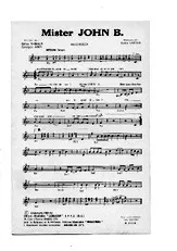 télécharger la partition d'accordéon MISTER JOHN B. au format PDF