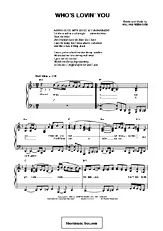 télécharger la partition d'accordéon Who's Lovin You au format PDF
