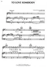 télécharger la partition d'accordéon To love somebody au format PDF