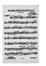 télécharger la partition d'accordéon MADELEINE-BASTILLE au format PDF