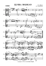 télécharger la partition d'accordéon ELVIRA MADIGAN W.A. MOZART KLARINET DUO au format PDF