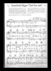 télécharger la partition d'accordéon Somebody bigger than you and I au format PDF