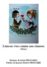 télécharger la partition d'accordéon L'amour c'est comme une chanson au format PDF