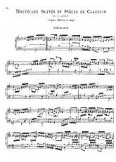 télécharger la partition d'accordéon Nouvelles Suites De Piéces De clavecin / (Piano) au format PDF