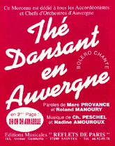 télécharger la partition d'accordéon thé dansant en auvergne + oh oh oh annabelle au format PDF