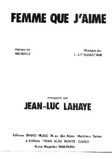 télécharger la partition d'accordéon FEMME QUE J'AIME au format PDF