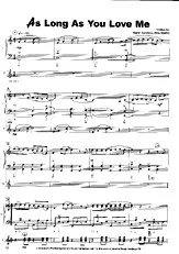 télécharger la partition d'accordéon As long as you love me au format PDF