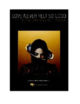 télécharger la partition d'accordéon Love never felt so good (P/V/G) au format PDF