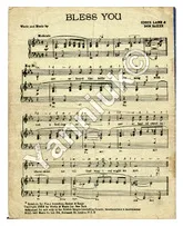 télécharger la partition d'accordéon Bless You (For being an Angel)  au format PDF