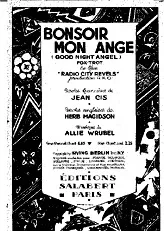 télécharger la partition d'accordéon Bonsoir mon ange (Good night angel)  au format PDF