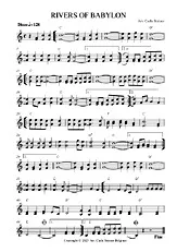 télécharger la partition d'accordéon RIVERS OF BABYLON au format PDF
