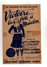 télécharger la partition d'accordéon VICTOIRE.... LA FILLE A MADELON au format PDF