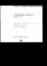 télécharger la partition d'accordéon 17 Variations Sérieuses op.54 /piano au format PDF