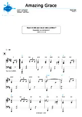 télécharger la partition d'accordéon Amazing grace (Niveau 3) au format PDF