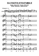 télécharger la partition d'accordéon DANSONS ENSEMBLE au format PDF
