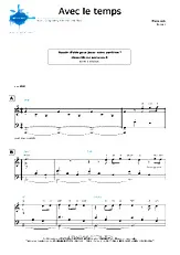 télécharger la partition d'accordéon Avec le temps - (Niveau 3)  au format PDF