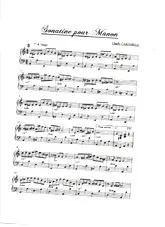 télécharger la partition d'accordéon Sonatine pour Manon au format PDF
