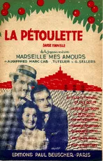 télécharger la partition d'accordéon La pétoulette (De l'Opérette - Marseille de mes amours) au format PDF