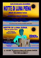 télécharger la partition d'accordéon NOTTE DI LUNA MIENA (Nuit de pleine lune) au format PDF