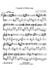 télécharger la partition d'accordéon Legend of Zelda -Kass' secret song & Champions ballade au format PDF