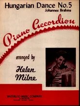 télécharger la partition d'accordéon Hungarian Dance No 5 au format PDF