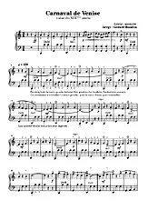 télécharger la partition d'accordéon Carnaval de Venise au format PDF