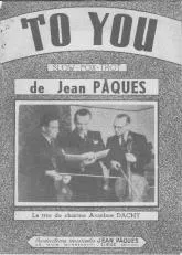 télécharger la partition d'accordéon To you au format PDF