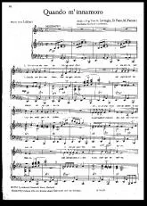 télécharger la partition d'accordéon Quando m'Innamoro (Lorsque je tombe amoureux) (Piano + Vocal) au format PDF