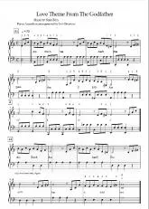 télécharger la partition d'accordéon The godfather theme au format PDF