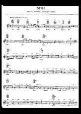 télécharger la partition d'accordéon Soli - Adriano Celentano au format PDF