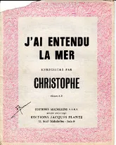 télécharger la partition d'accordéon J'AI ENTENDU LA MER au format PDF