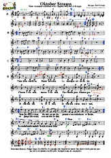 télécharger la partition d'accordéon Oktober Strauss au format PDF