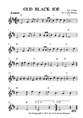 télécharger la partition d'accordéon OLD BLACK JOE au format PDF