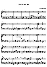 télécharger la partition d'accordéon canon de pachelbel au format PDF