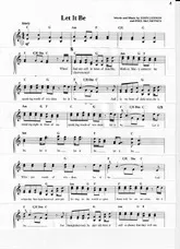 télécharger la partition d'accordéon LET IT BE au format PDF