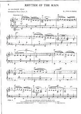 télécharger la partition d'accordéon Rhythm of the rain au format PDF