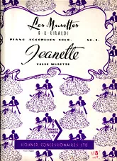 télécharger la partition d'accordéon JEANETTE au format PDF