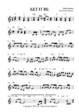 télécharger la partition d'accordéon LET IT BE au format PDF