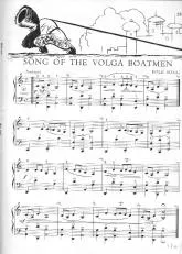télécharger la partition d'accordéon Song of the Volga Boatmen au format PDF