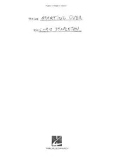 télécharger la partition d'accordéon Starting over au format PDF