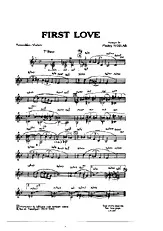 télécharger la partition d'accordéon FIRST LOVE au format PDF
