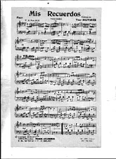télécharger la partition d'accordéon Mis recuerdos (orchestration) au format PDF