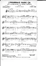 télécharger la partition d'accordéon J'pourrais faire ça (de la comédie musicale : La bonne planque)  au format PDF