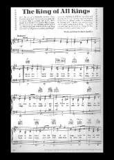 télécharger la partition d'accordéon The King of all Kings au format PDF