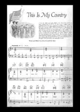 télécharger la partition d'accordéon This is my Country au format PDF