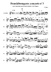 télécharger la partition d'accordéon CONCERTO BRANDEBOURGEOIS N°3 au format PDF